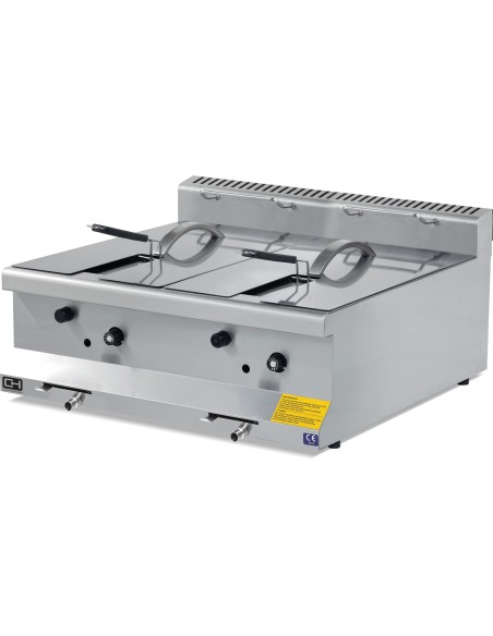 Freidora a Gas 2x10 L EMP6FG020 Línea 600 |Hosteleria Negocios