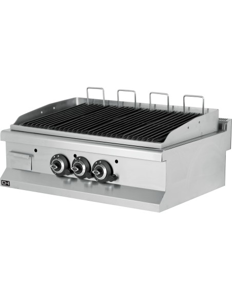 Barbacoa a gas con piedra volcánica  EMP6LG030|HosteleriaNegocios