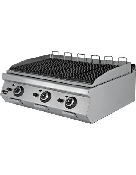 Barbacoa a gas con piedra volcánica EMPPLS9LG030|HosteleriaNegocios