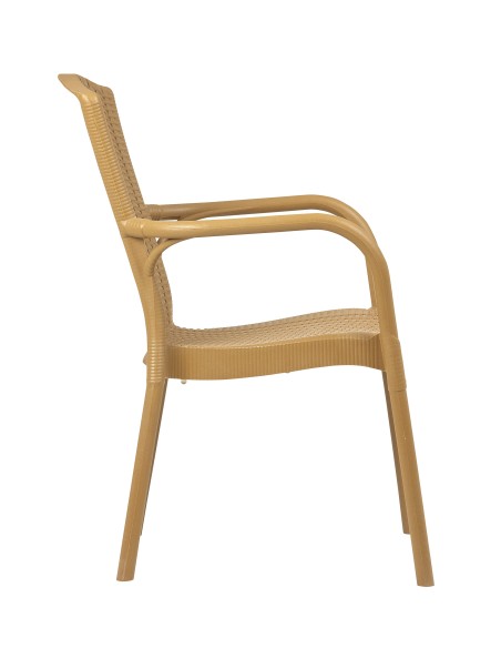 Sillón Terraza Polipropileno Color Miel BRUNO|Hosteleria negocios