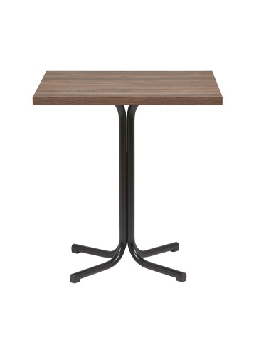Mesa  Interior con Tablero de Melamina Nogal MERIDA NOG|Hosteleria negocios