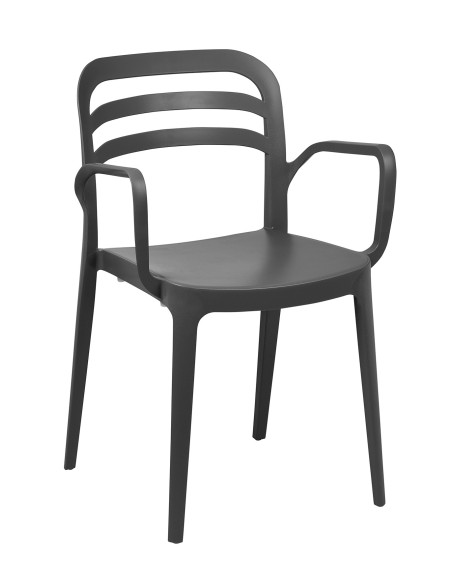 Sillón de Terraza Antracita BAQUERIA 2 ANT|Hosteleria negocios
