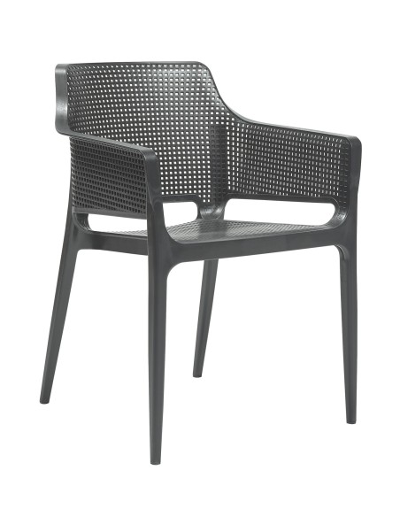 Sillón de Terraza color Antracita BOOMERANG ANT|Hosteleria negocios
