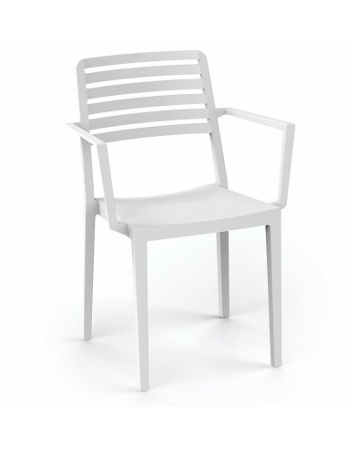 Sillón de Terraza Blanco ROW 2 BLA|Hosteleria negocios