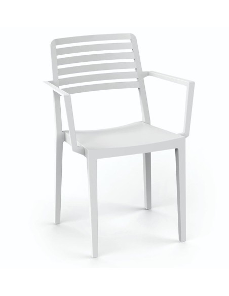 Sillón de Terraza Blanco ROW 2 BLA|Hosteleria negocios