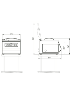 Envasadora al Vacío Edenox SLINE 8 PLUS| Compacta 2