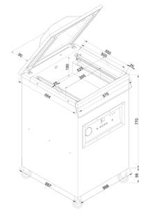 Envasadora al vacío VAC-20 DT E EDENOX 2