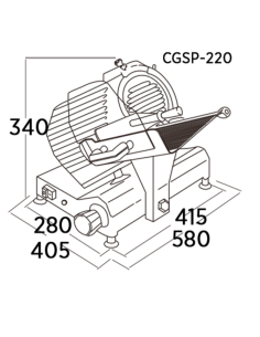 EDENOX Cortadora Fiambre CGSP-220 2