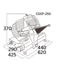 Cortadora Fiambre CGSP-250 EDENOX 2
