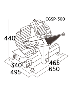 EDENOX Cortadora Fiambre CGSP-300 2