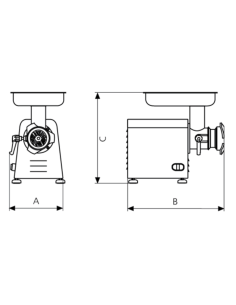 EDENOX Picadora de carne PI-22 2