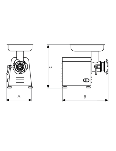 Picadora de carne PI-32-M EDENOX|Hosteleria Negocios