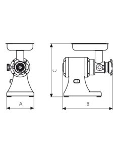 Picadora de carne PA-22-M EDENOX 2