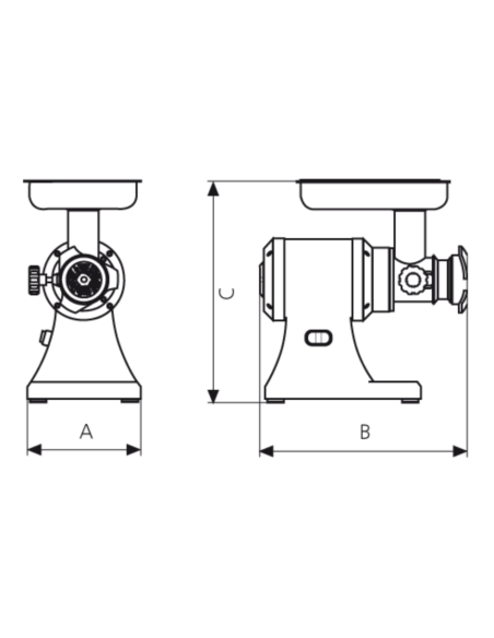 EDENOX Picadora de carne PA-22-M
