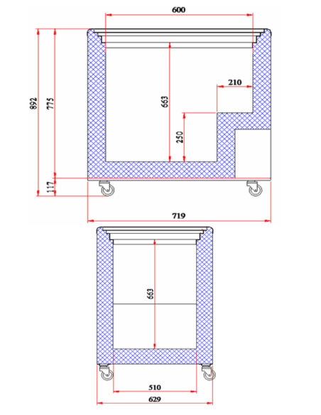 EDENOX Congelador NLFG-195