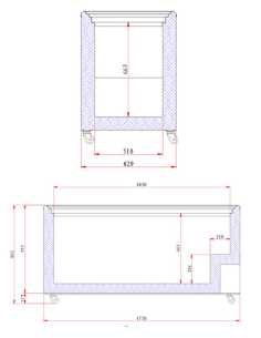 EDENOX Congelador NLFG-550 2