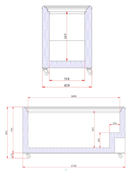 EDENOX Congelador NLFG-550