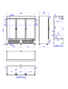 EDENOX Armario Refrigerado APE-1653-C HC 2