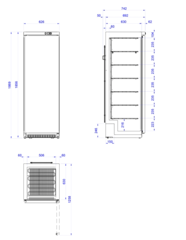 Armario de Congelación  ANS-451 EDENOX|Hosteleria Negocios
