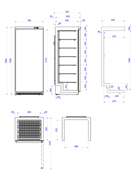 EDENOX Armario Refrigerado ANS-651