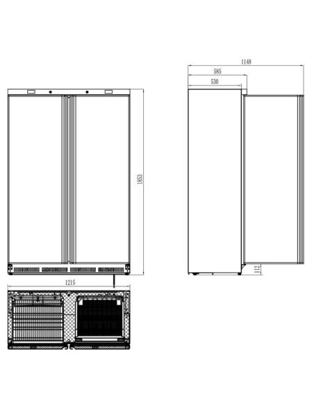 Armario Refrigerado APS-802 HC EDENOX