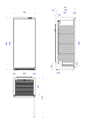 Armario Refrigerado APS-651-C Edenox |Hosteleria Negocios