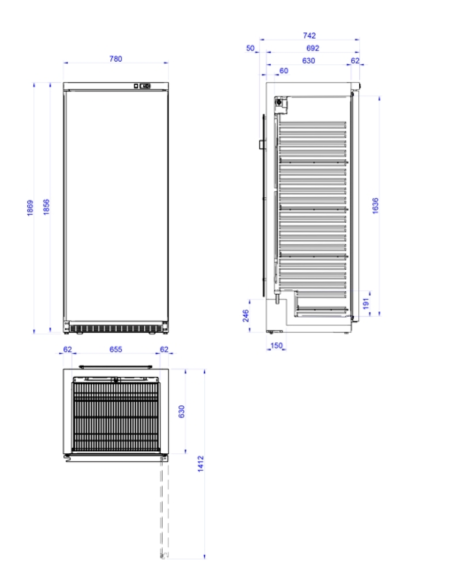 EDENOX Armario Refrigerado APS-651-C