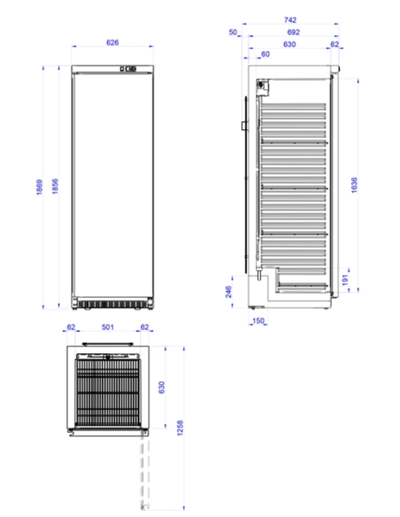 Armario Refrigerado APS-451-C EDENOX