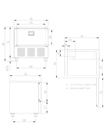 Abatidor  de temperatura AM-051 CD EDENOX|Hosteleria Negocios