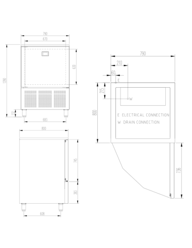 Abatidor de Temperatura  AM-081 CD HC EDENOX|Hosteleria Negocios