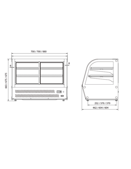 Vitrina Expositora VECS-120 EDENOX