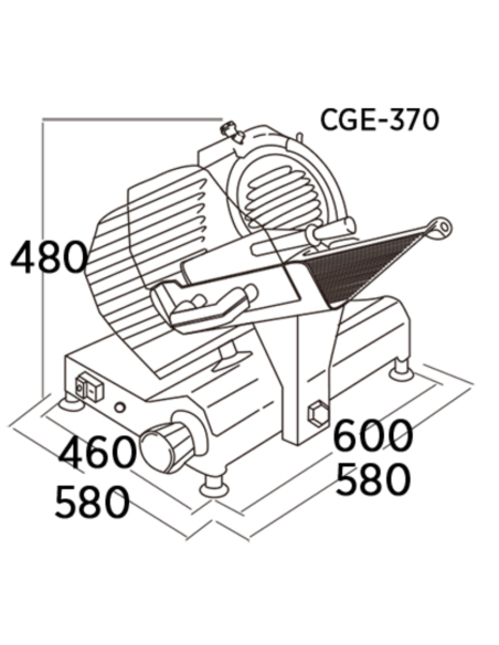 Cortadora Profesional CGE-370 EDENOX