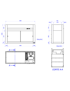 EDENOX Vitrina Refrigerada SSVF-16 2