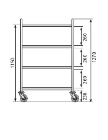 Carro de Servicio CER-1064 EDENOX|Hosteleria negocios