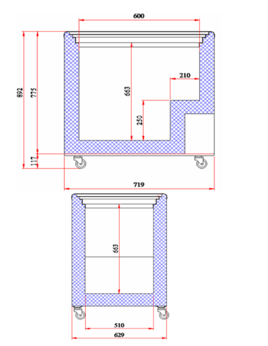 Arcón Congelador NLFG-195 Edenox | Hosteleria negocios