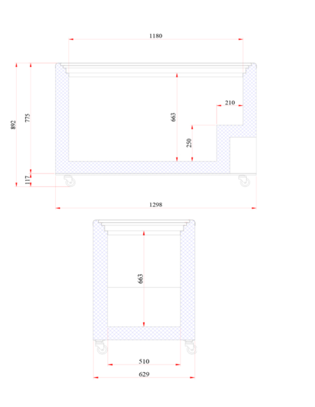 EDENOX Congelador Horizontal NLFG-385