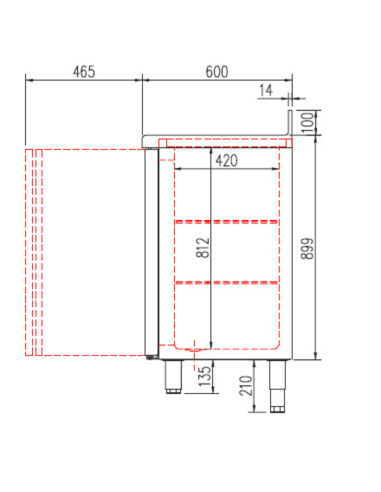 Frente Mostrador Gama 600 FMR-200 CORECO|Hosteleria Negocios