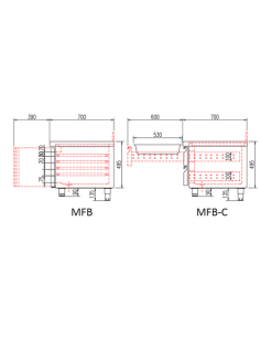 Mesa  Baja Refrigerada Gama 700 MFB-160 CORECO|Hosteleria negocios 2