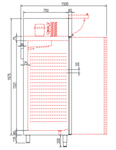 Armario Refrigerado Coreco AGR-1003 GN 2/1 | Hostelería Negocios