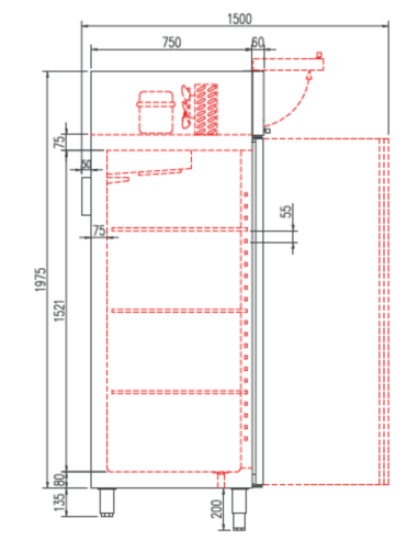 Armario Refrigerado Coreco AGR-2005 GN 2/1 | Hostelería Negocios