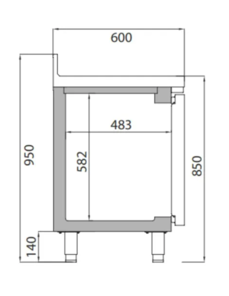 INFRICO Mesa Refrigerada BMPP 2000 II