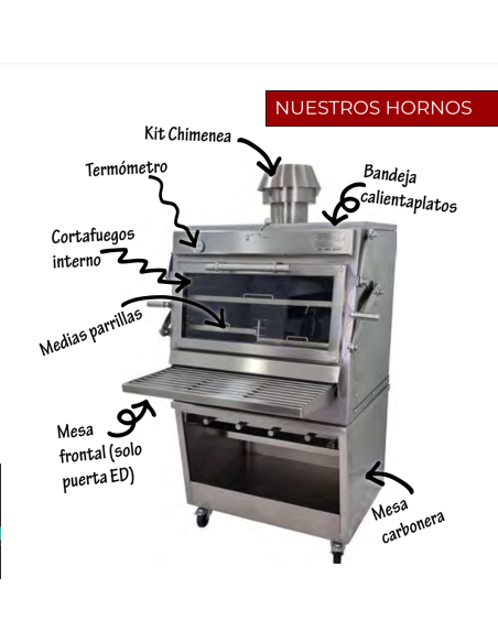 PIRA Horno Brasa 50 BLACK AB