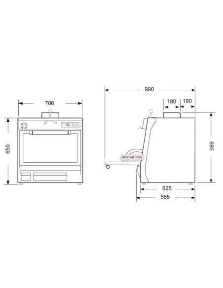 Horno Brasa 70 XL LUX AB PIRA