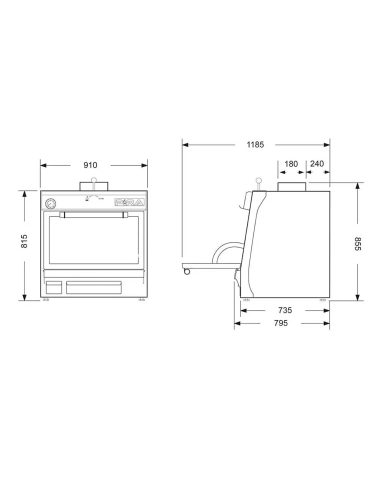 Horno de Brasa 90 Silver SD PIRA|HosteleriaNegocios