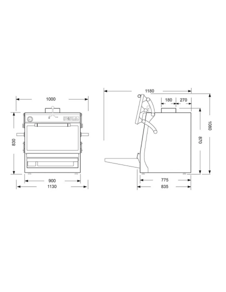 Horno Brasa 90 Silver ED PIRA