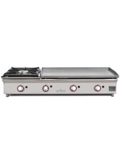 Plancha Gas  de Acero con Fogón 120PGRFN ARILEX|Hosteleria Negocios
