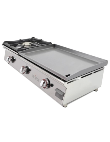 Plancha  de Acero con Fogón 100PGLFN ARILEX|Hosteleria Negocios