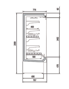 Vitrina Mural RefrigeradO DS1-15M DOCRILUC 2