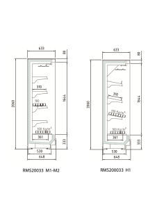 Vitrina Expositora Mural Gama Clover Fondo 797 | Hostelería Negocios 2