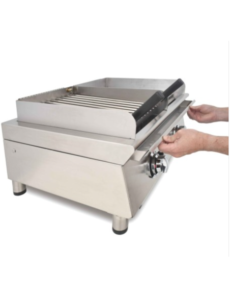 Fry top y Barbacoa  de Piedra 70FRYGCBN  ARILEX | Hosteleria Negocios